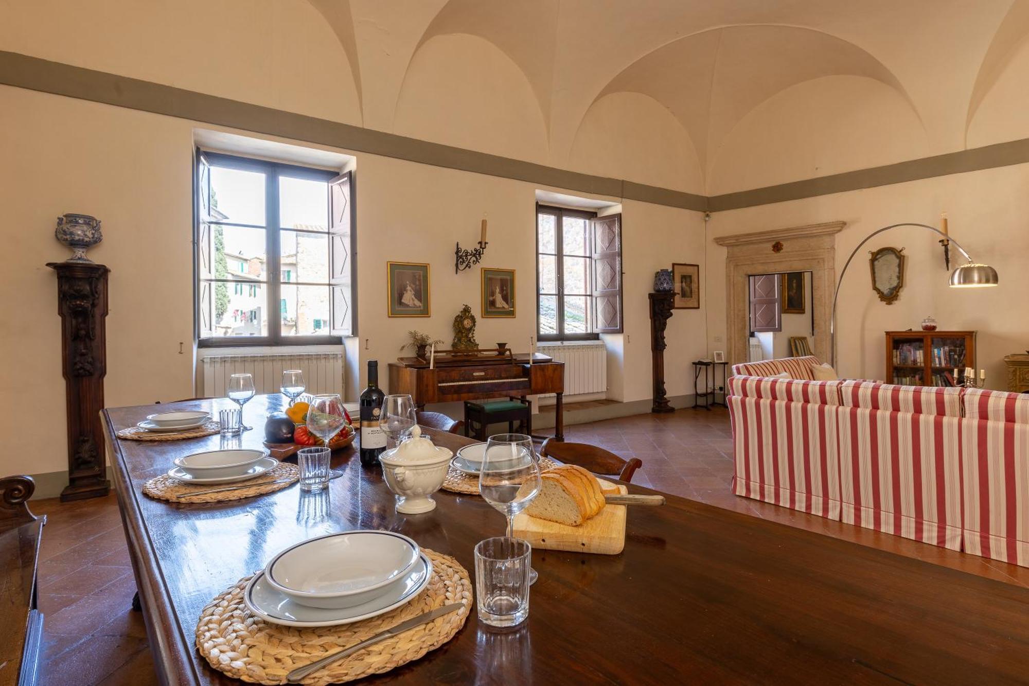 Apartamento Palazzo Costanti - A 8 Minuti Dalle Terme San Quirico dʼOrcia Exterior foto